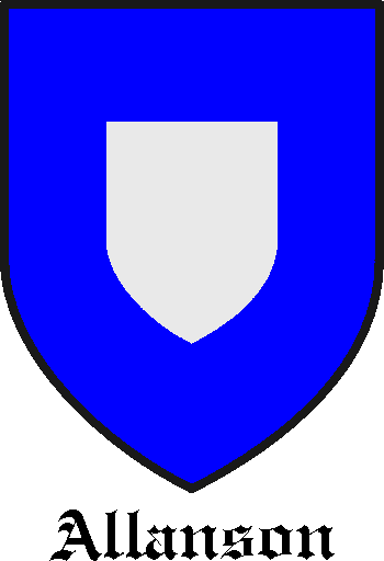 ALLANSON family crest ALLANSON family crest