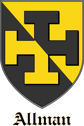 ALLMAN family crest ALLMAN family crest