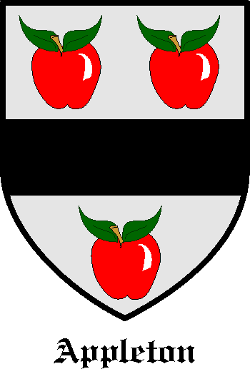 APPLETON family crest APPLETON family crest