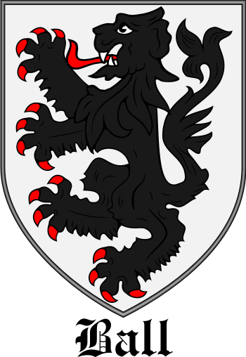 BALL family crest BALL family crest