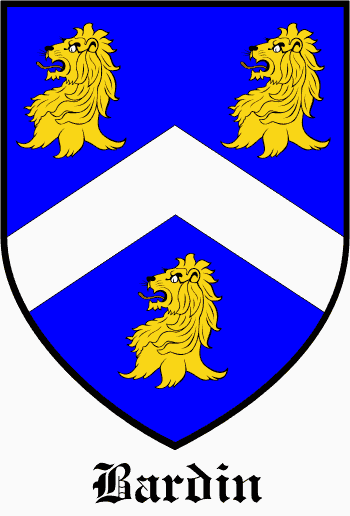 BARDIN family crest BARDIN family crest