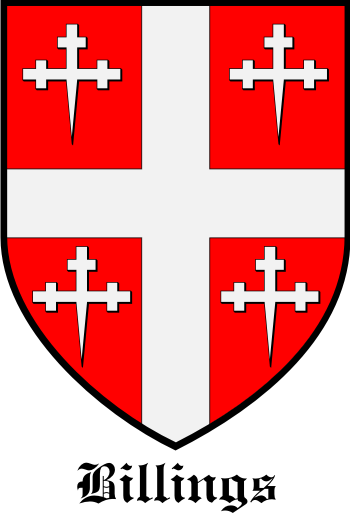 BILLINGS family crest BILLINGS family crest