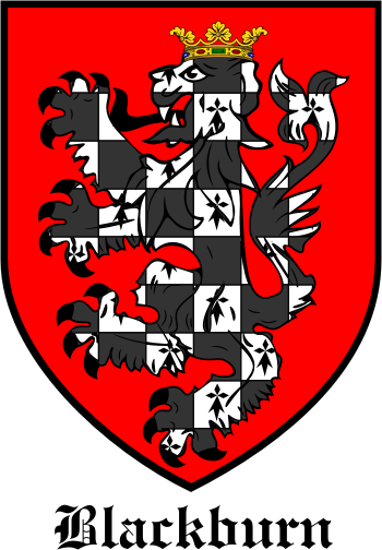 BLACKBURN family crest BLACKBURN family crest