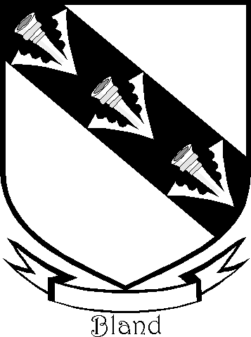 BLAND family crest BLAND family crest