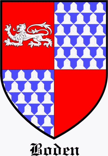 BODEN family crest BODEN family crest