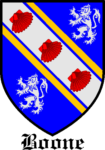 BOONE family crest BOONE family crest