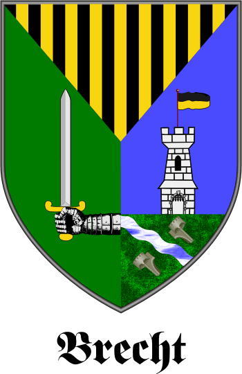 BRECHT family crest BRECHT family crest