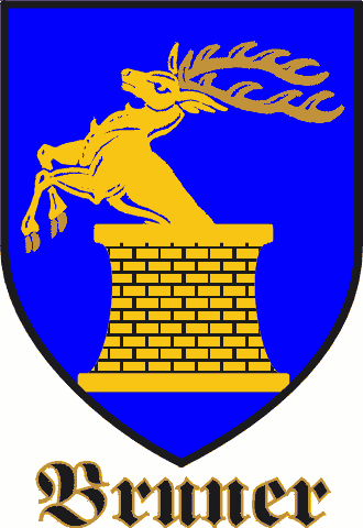 BRUNER family crest BRUNER family crest