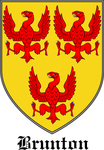 BRUNTON family crest BRUNTON family crest