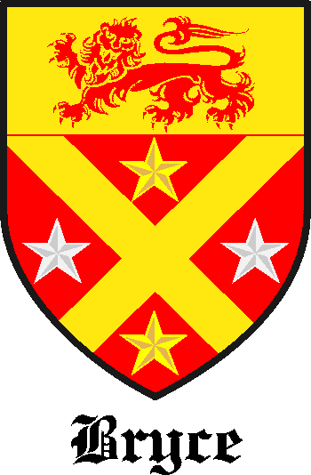 BRYCE family crest BRYCE family crest