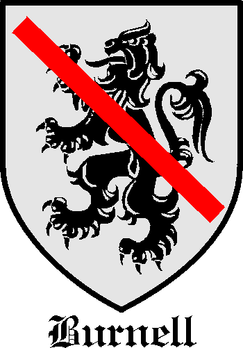 BURNELL family crest BURNELL family crest