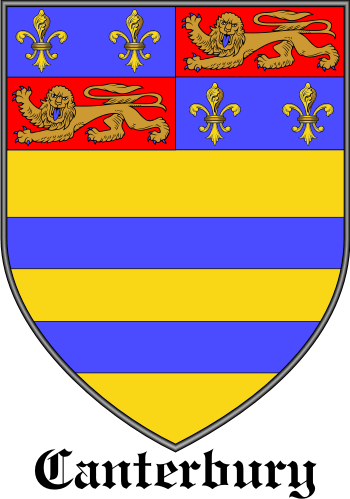 CANTERBURY family crest CANTERBURY family crest