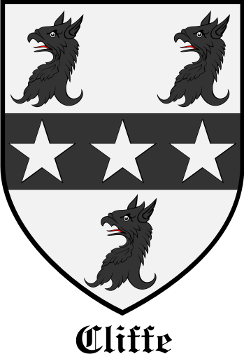 CLIFFE family crest CLIFFE family crest