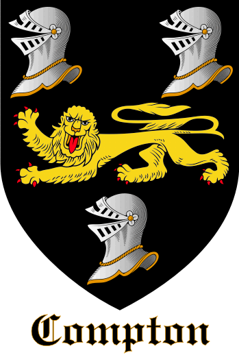COMPTON family crest COMPTON family crest