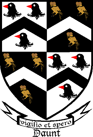 DAUNT family crest DAUNT family crest