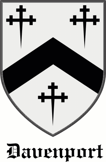 DAVENPORT family crest DAVENPORT family crest