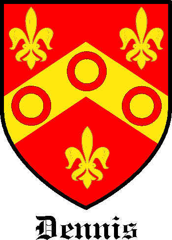 DENNIS family crest DENNIS family crest