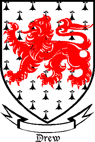 DREW family crest DREW family crest