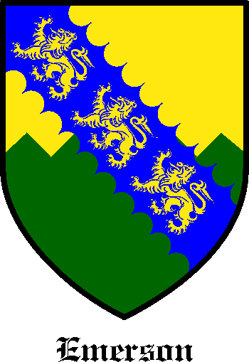 EMERSON family crest EMERSON family crest