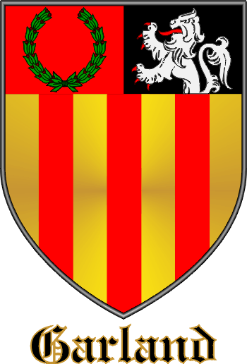 GARLAND family crest GARLAND family crest