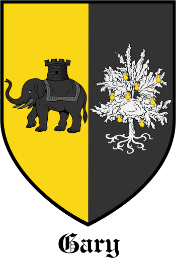GARY family crest GARY family crest