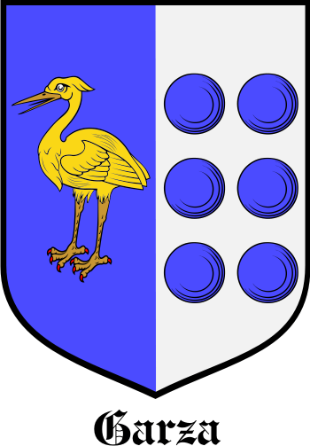 GARZA family crest GARZA family crest