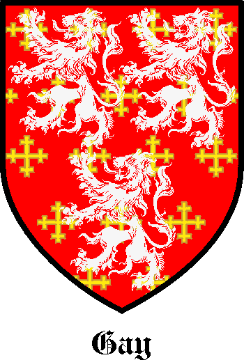 GAY family crest GAY family crest