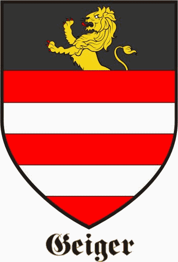 GEIGER family crest GEIGER family crest