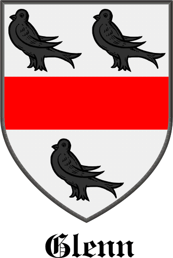 GLENN family crest GLENN family crest