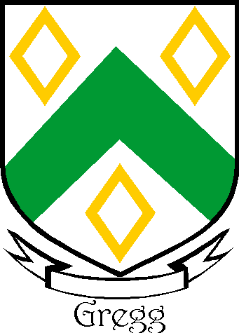 GREGG family crest GREGG family crest