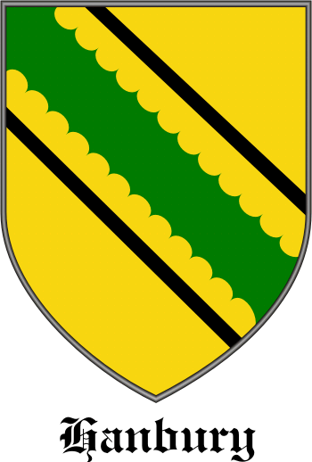 HANBURY family crest HANBURY family crest