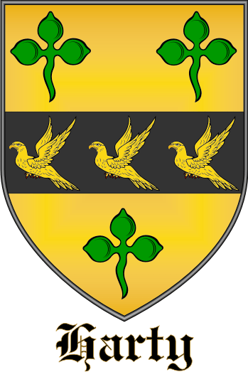 HARTY family crest HARTY family crest