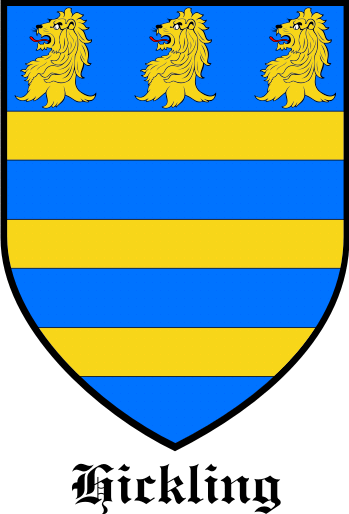 HICKLING family crest HICKLING family crest