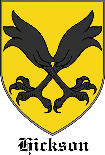 HICKSON family crest HICKSON family crest