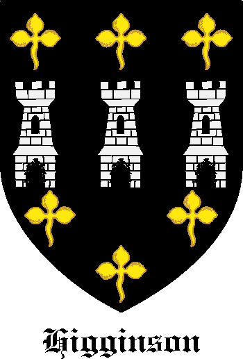 HIGGINSON family crest HIGGINSON family crest