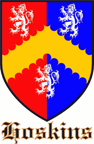 HOSKINS family crest HOSKINS family crest