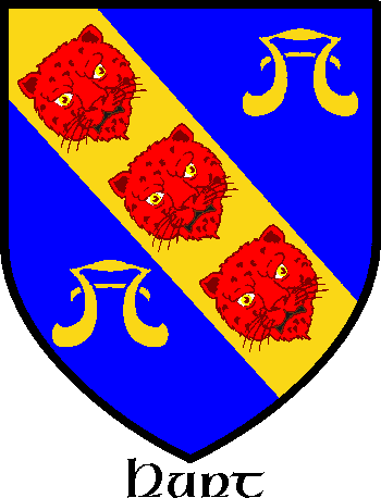 HUNT family crest HUNT family crest