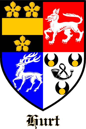 HURT family crest HURT family crest