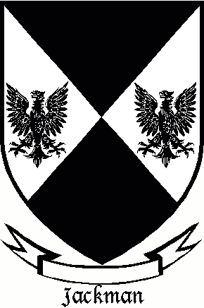 JACKMAN family crest JACKMAN family crest