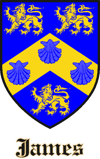 JAMES family crest JAMES family crest