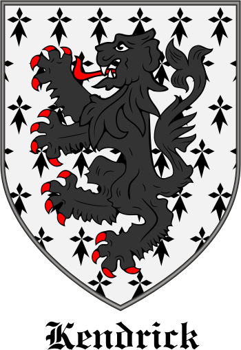 KENDRICK family crest KENDRICK family crest