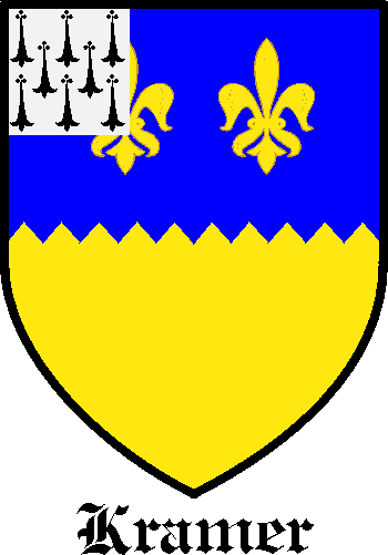 KRAMER family crest KRAMER family crest