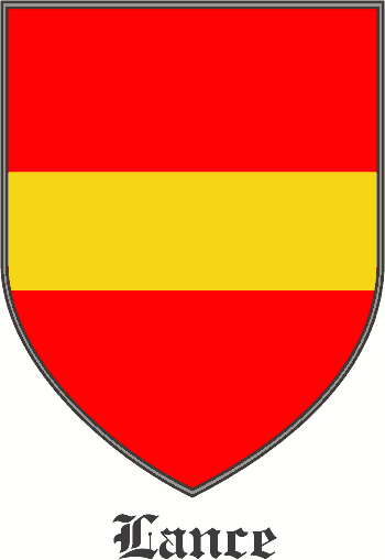 LANCE family crest LANCE family crest