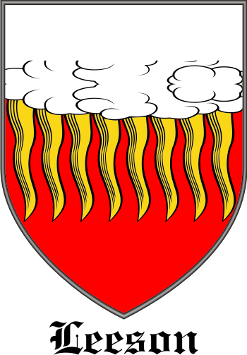 LEESON family crest LEESON family crest