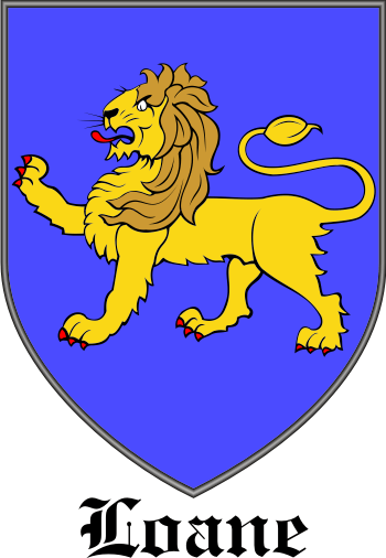LOANE family crest LOANE family crest