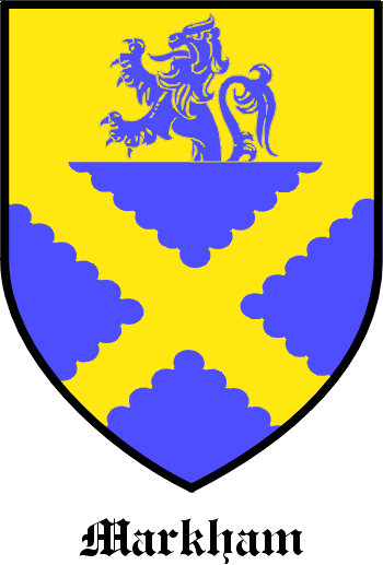 MARKHAM family crest MARKHAM family crest