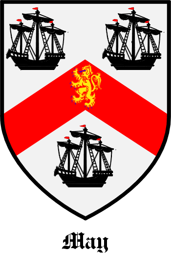 MAY family crest MAY family crest