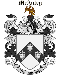 MCAULEY family crest MCAULEY family crest