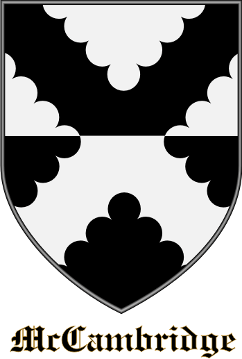 MCCAMBRIDGE family crest MCCAMBRIDGE family crest