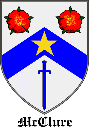 MCCLURE family crest MCCLURE family crest